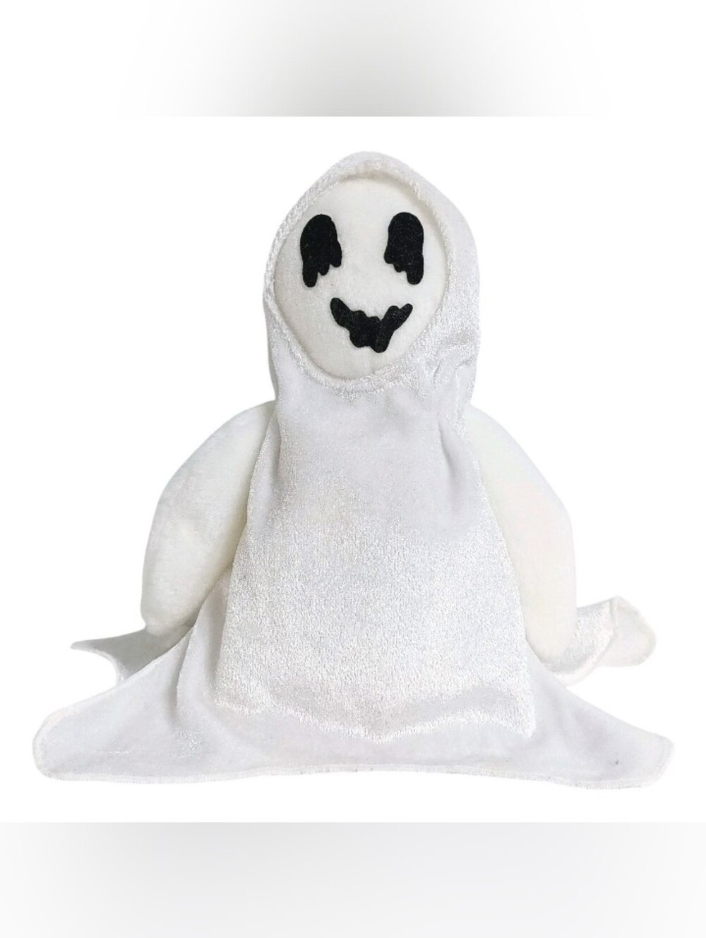 VTG TY Beanie Babies SHEETS White Ghost Plush Toy w/ Oak Brook Error on Tush Tag